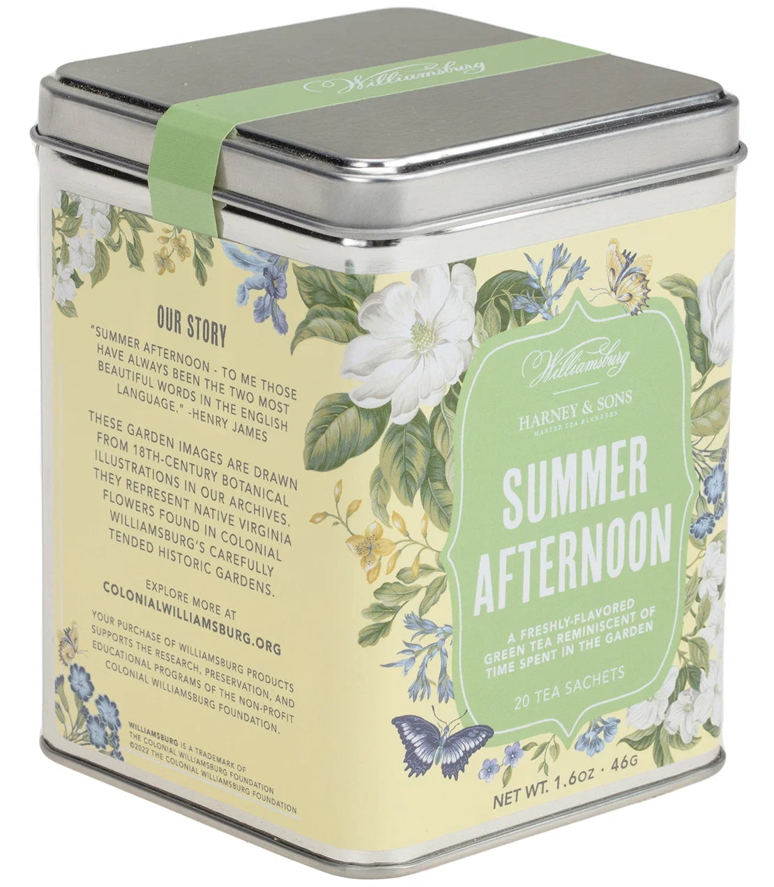Williamsburg Summer Afternoon Tea, Tin of 20 Sachets