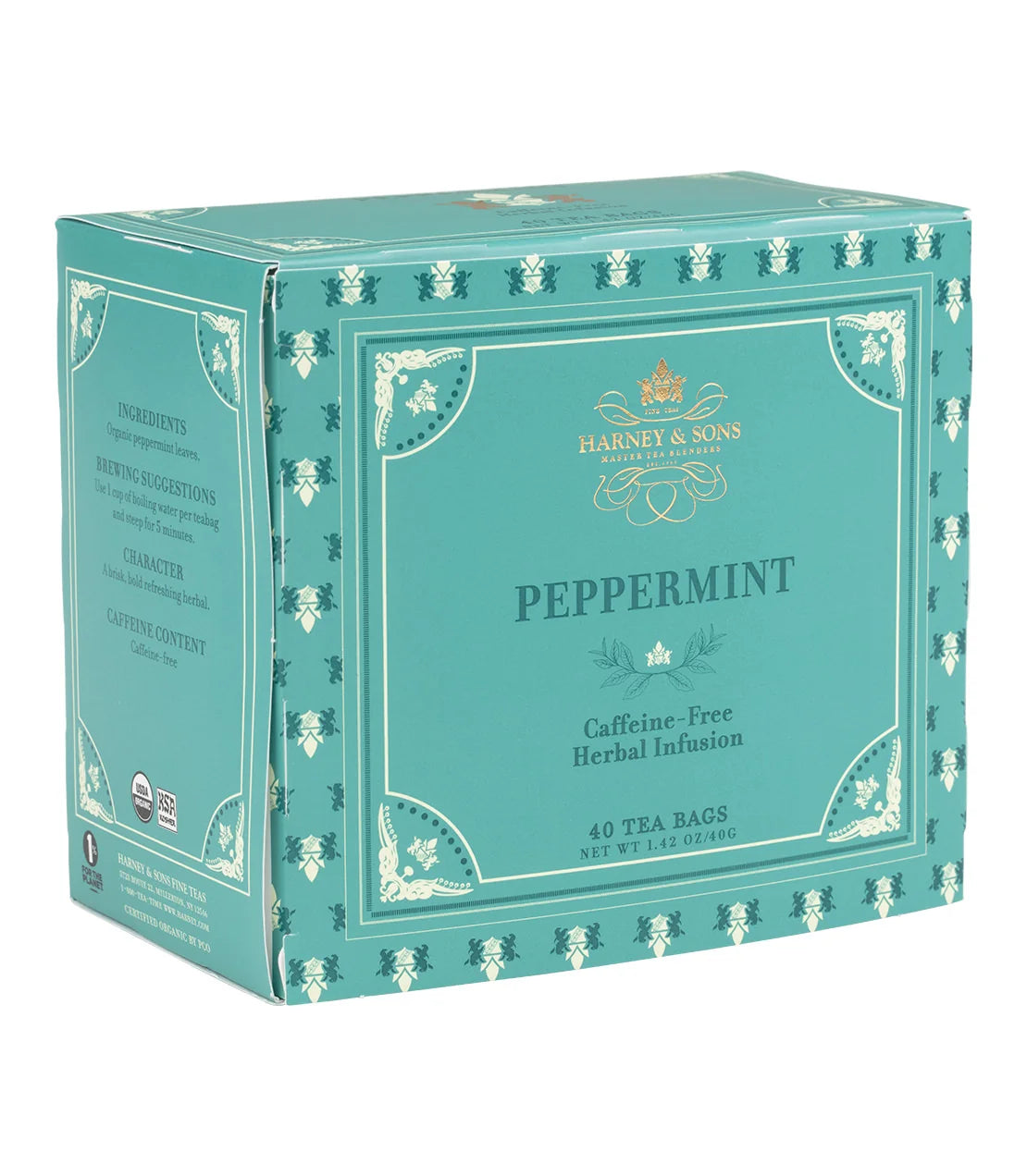 Organic Peppermint Herbal Premium Teabags