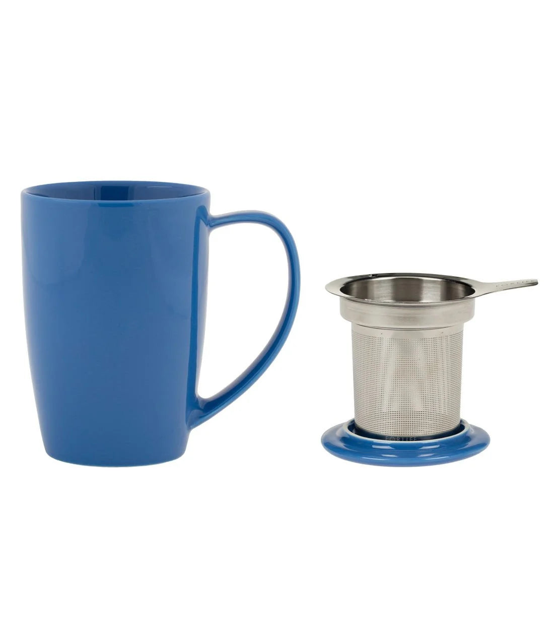 ForLife Curve Mug with Infuser 15 oz (Multiple colors)