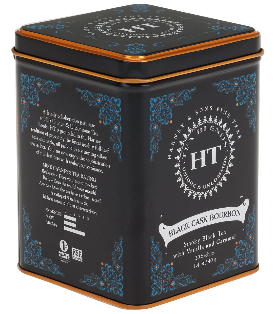 Black Cask Bourbon, HT Tin of 20 Sachets