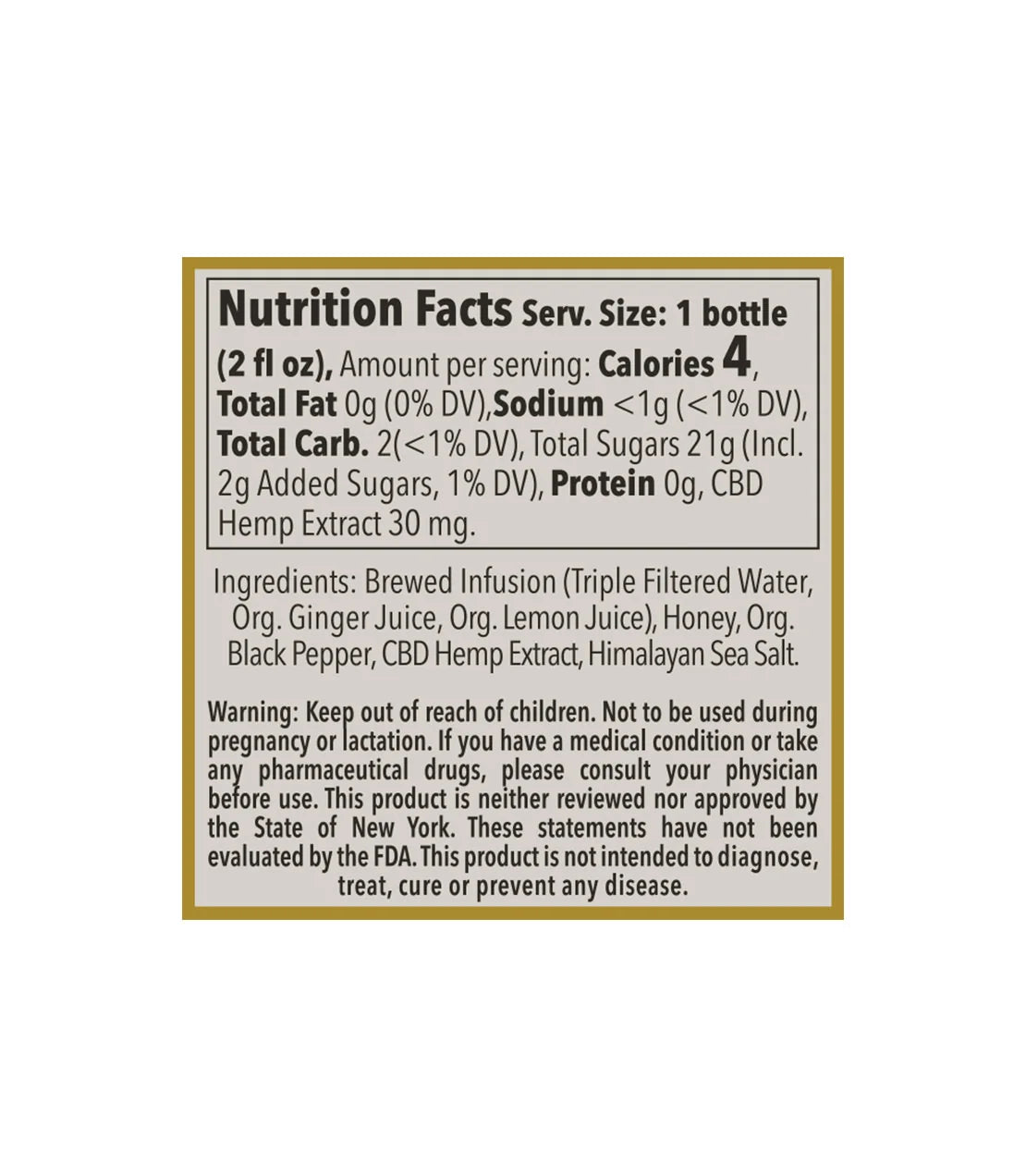 Ginger Shot – 30 MG Hemp